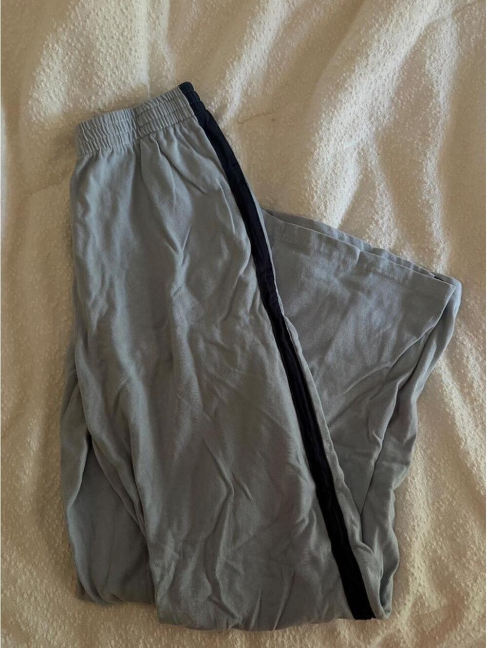Brandy Melville Women's Blue and Grey Joggers-tracksuit